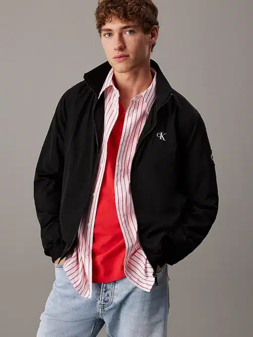 Calvin Klein Unpadded Harrington Jacket Ck Black