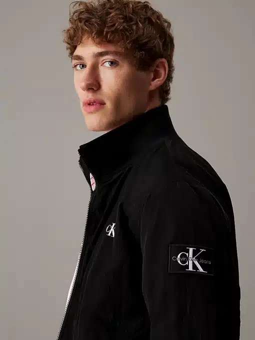 Calvin Klein Unpadded Harrington Jacket Ck Black
