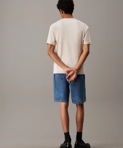 Calvin Klein Logo Appliqué T-shirt Oatmeal
