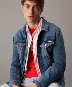 Calvin Klein Slim Denim Jacket Denim Dark