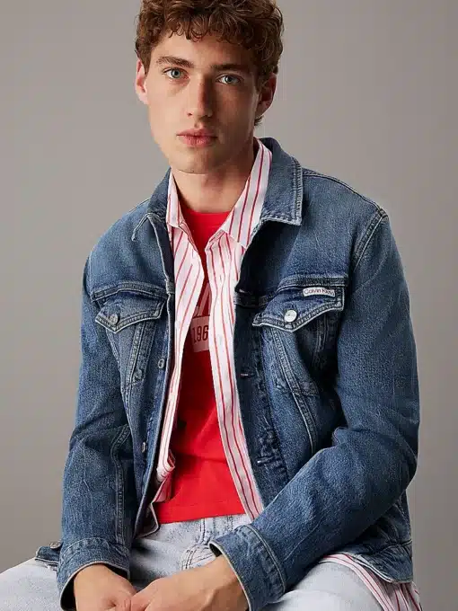 Calvin Klein Slim Denim Jacket Denim Dark