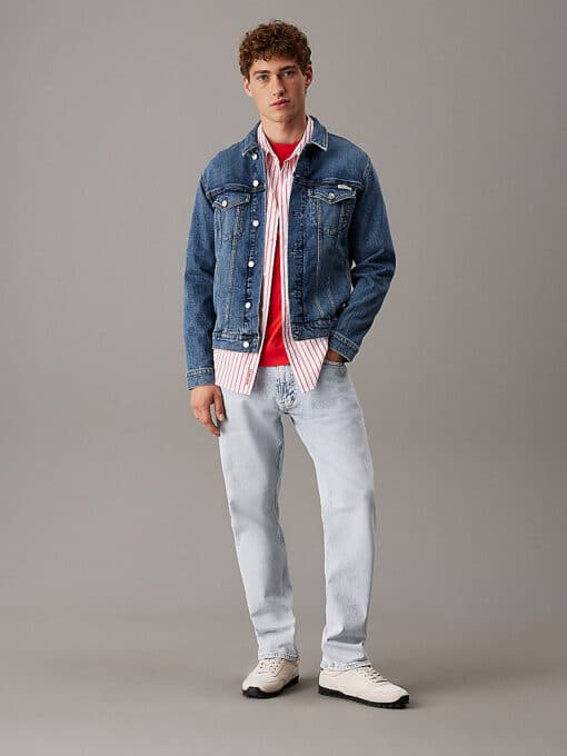 Calvin Klein Slim Denim Jacket Denim Dark