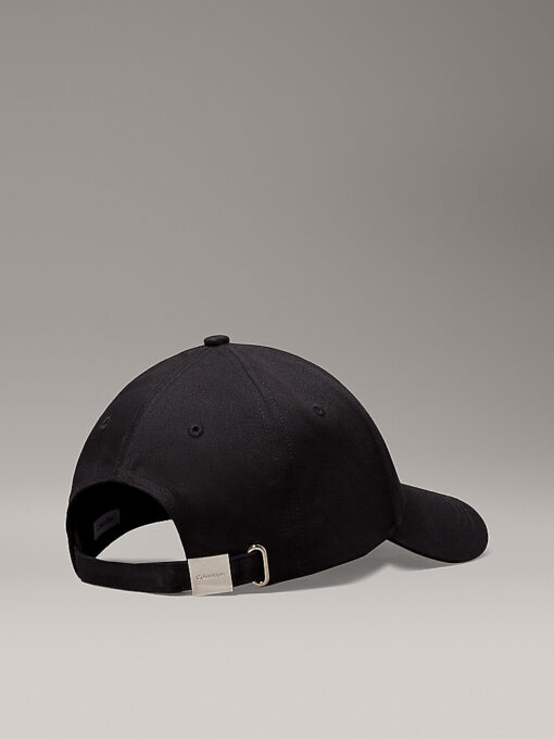 Calvin Klein Metal Logo Twill Cap Black