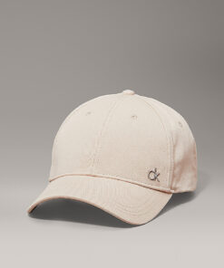 Calvin Klein Metal Logo Twill Cap Doeskin