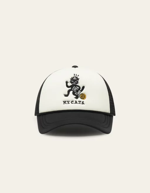 Les Deux Bruno Foam Trucker Cap Black/Ligt Ivory