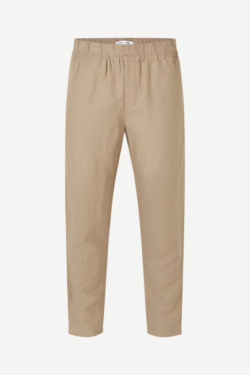 Samsøe Samsøe Smithy Linen Trousers Greige