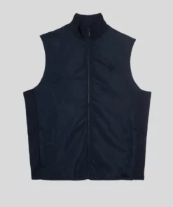 Lyle & Scott Tonal Hybrid Gilet Dark Navy