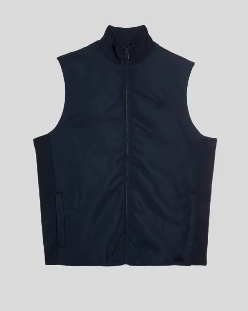 Lyle & Scott Tonal Hybrid Gilet Dark Navy