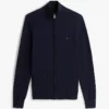 Tommy Hilfiger Mock Neck Zip-Thru Jumper Desert Sky