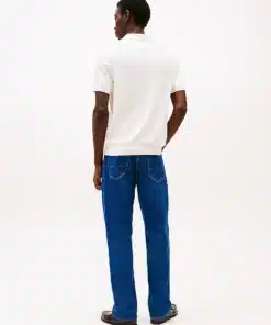 Tommy Hilfiger Regular Fit Knit Polo Shirt Ivory Petal
