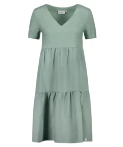 Nakoa Layered Linen Dress Desert Sage
