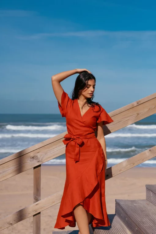 Nakoa Annika Dress Burnt Orange