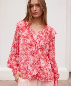 Rue de Femme Jennah Blouse Mars Red