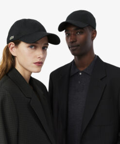 Lacoste Cotton Twill Cap Black