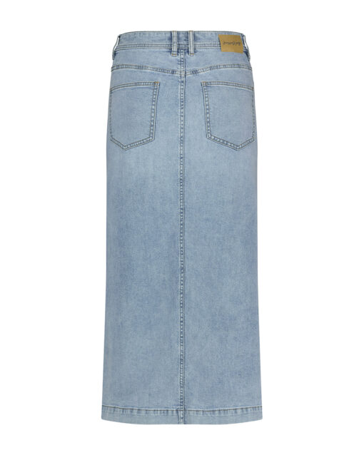 Red Button Alina Skirt Frontslit Bleach