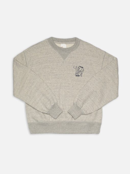 Nudie Jeans Lone Sweatshirt Cowgirl Boogie Greymelange
