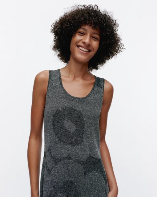 Marimekko Hiipiä Unikko Dress Grey