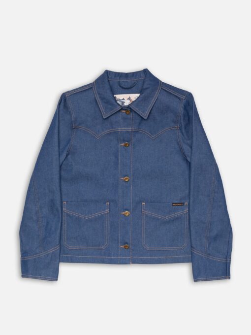 Nudie Jeans Holly Western Denim Pants Blue