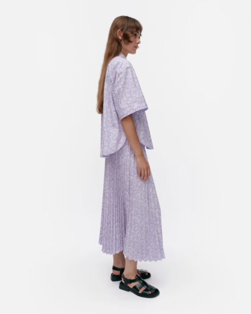 Marimekko Standardi Piirto Unikko Shirt Lilac