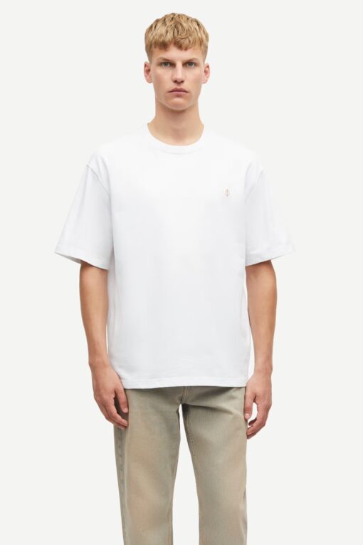 Samsøe Samsøe Sawandering Unisex T-shirt White Wandering