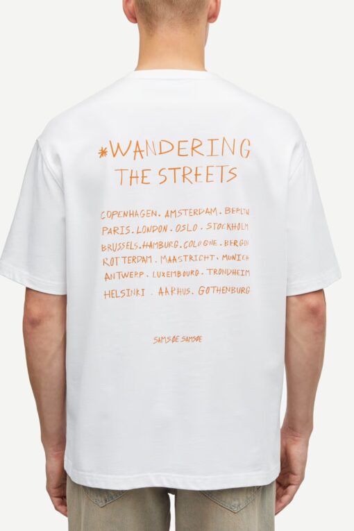 Samsøe Samsøe Sawandering Unisex T-shirt White Wandering