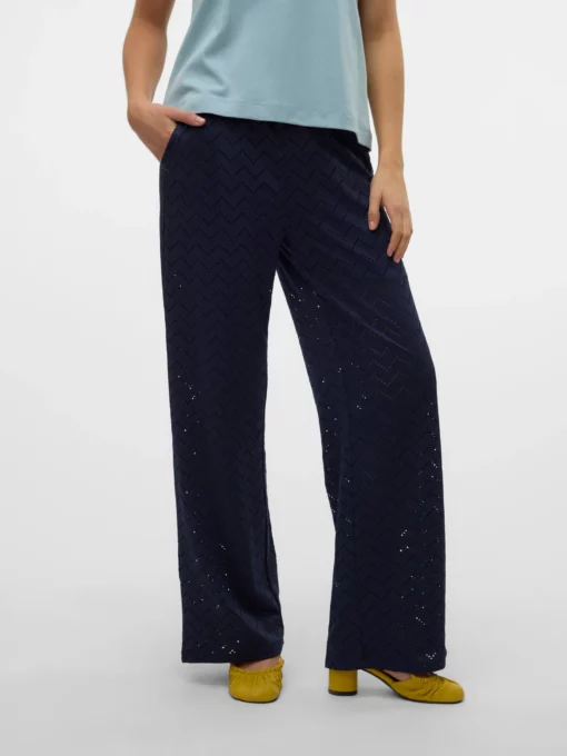 Vmthas Wide Pants Navy Blazer