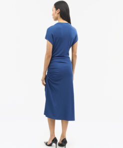 Tiger of Sweden Aliz Slip-on Viscose Dress Marine Blue