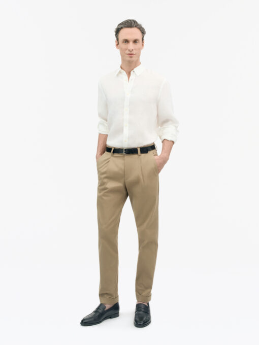 Tiger of Sweden Spenser Casual Linen Shirt Off White