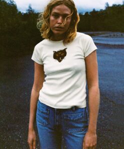 Nudie Jeans Eve The Cat T-Shirt Offwhite
