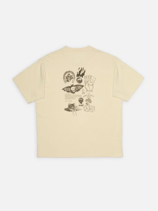 Nudie Jeans Koffe Fails T-Shirt Ecru