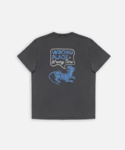 Nudie Jeans Roy Wrong Place T-Shirt Antraciter