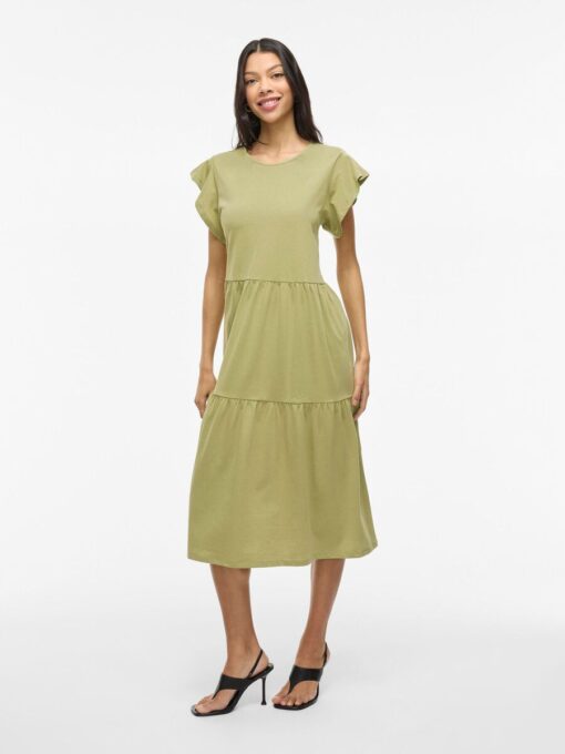 Vila Summer Midi Dress Sage