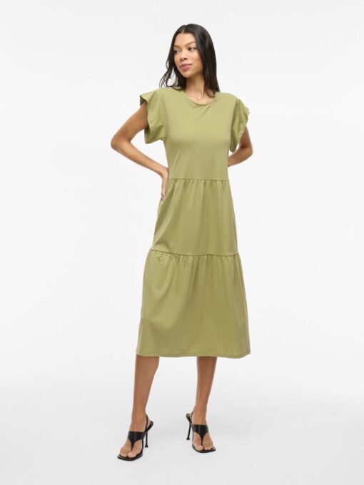 Vila Summer Midi Dress Sage