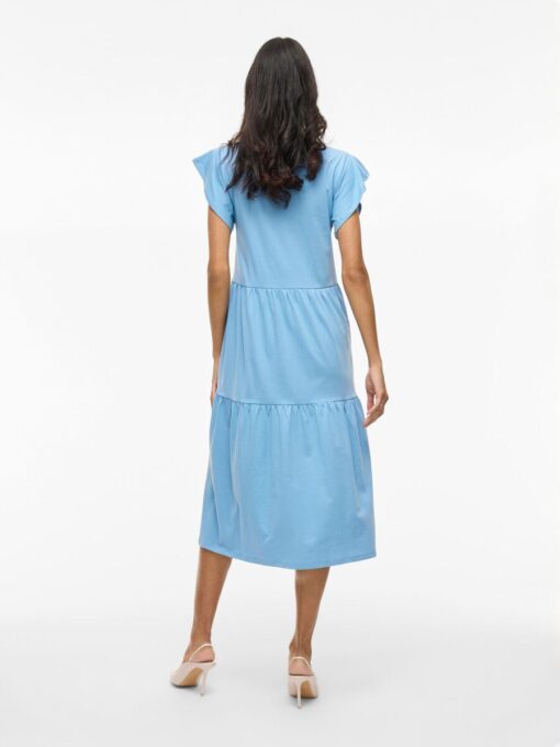 Vila Summer Midi Dress Blissful Blue