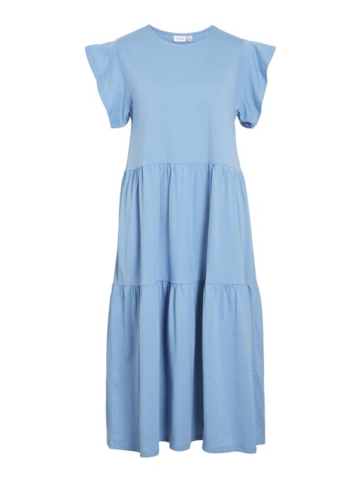 Vila Summer Midi Dress Blissful Blue
