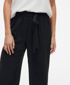 Vijosa Belted Culotte Pants Black