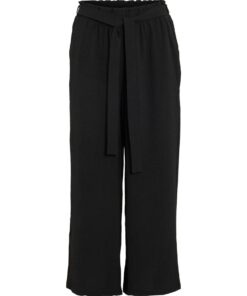 Vijosa Belted Culotte Pants Black