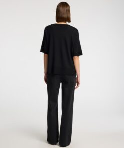 Slfwille Knit O-Neck Top Black
