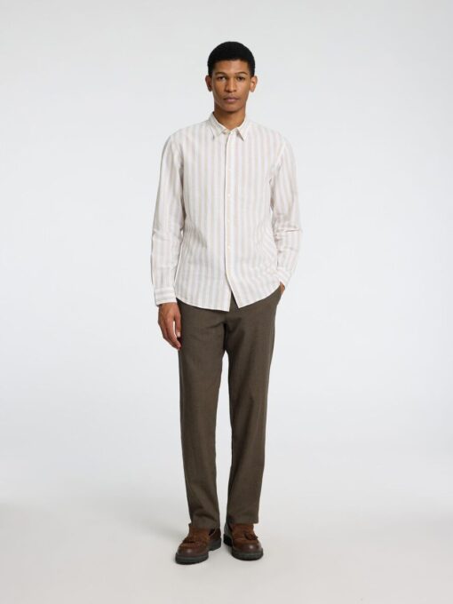 Selected Homme Brody Linen Pants Forest Night