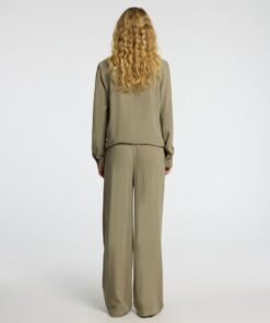 Slfviva-Gulia Long Linen Pants Vetiver