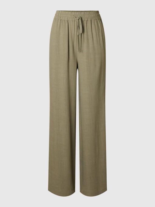 Slfviva-Gulia Long Linen Pants Vetiver