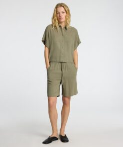Slfviva Cropped Sun Shirt Vetiver