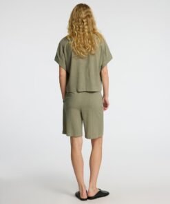 Slfviva Cropped Sun Shirt Vetiver
