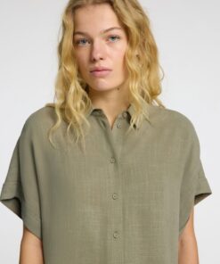 Slfviva Cropped Sun Shirt Vetiver
