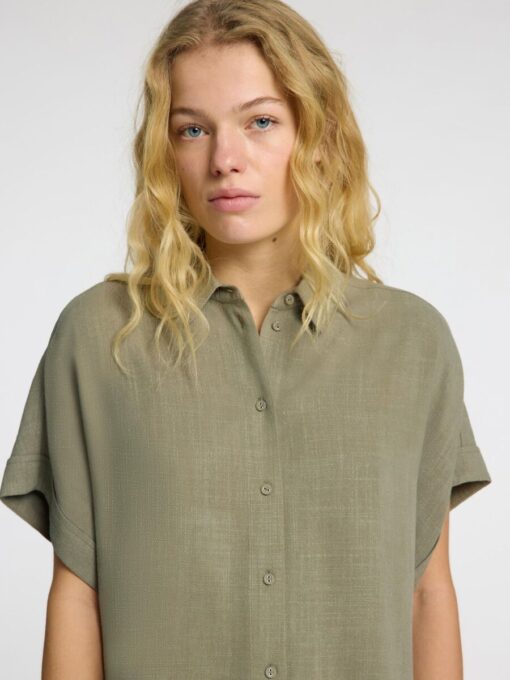 Slfviva Cropped Sun Shirt Vetiver
