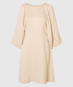 Slflaurina 3/4 Open Back Dress Sandshell