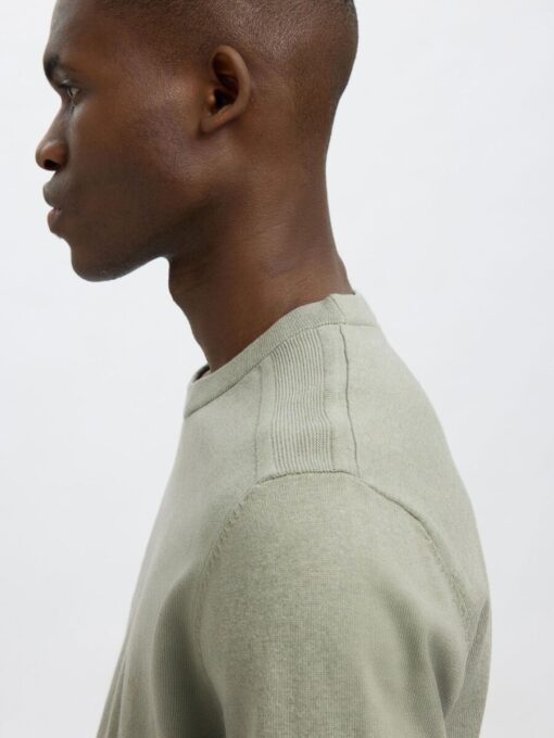 Selected Homme Berg Knit Tee Iceberg Green