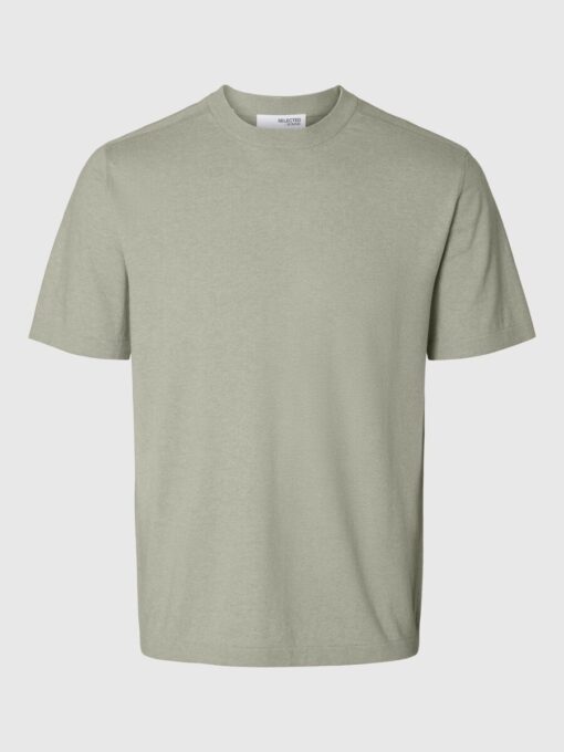 Selected Homme Berg Knit Tee Iceberg Green