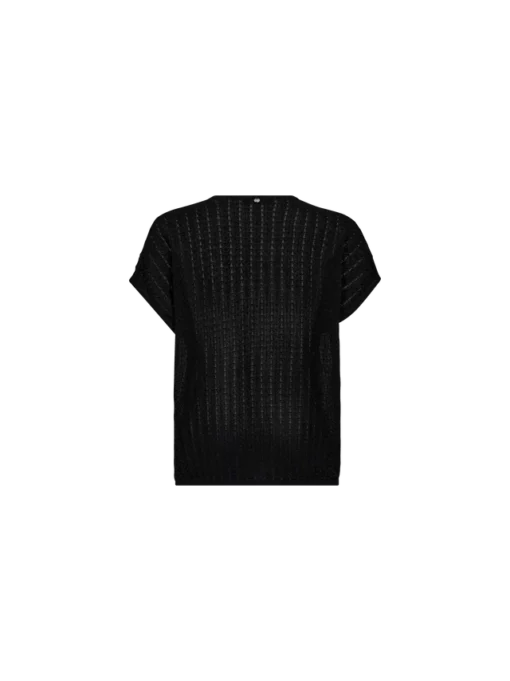 Mos Mosh MMShani Plain V-neck Knit Black