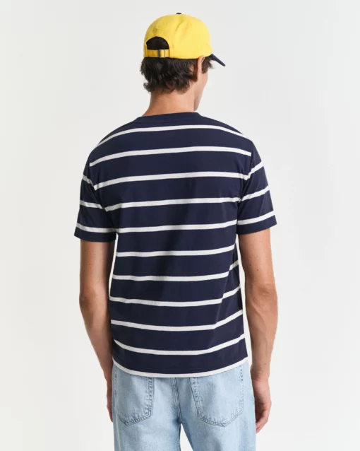 Gant Striped T-shirt Evening Blue